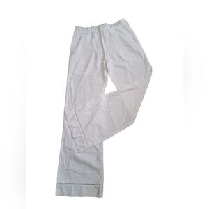 Anthropologie CLOTH & STONE summer white Tencel light beachy pants flare leg XS